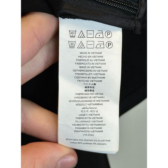 Michael Kors Women's MH3518W03G Size L Black Rhinestone Border Blouse Top NWT - Picture 7 of 9